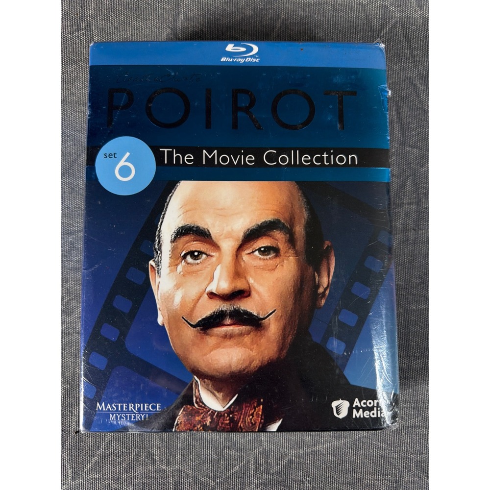 Acorn Media Poirot The Movie Collection Set 6 Blu-ray David Suchet Mystery NEW